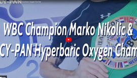 WBC-Champion Marko Nikolic & MACY-PAN hyperbare Sauerstoff kammer